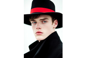 Vintage style hat enhances modern, a Beauty & Fashion Photo by Lermont51