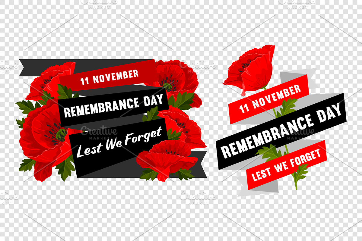Remembrance Day Set, an Illustration by Vector beauty (Photo 4 of 4)