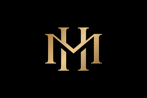 A luxurious and prestigious MH Logo, a Branding & Logo Template by brandphant