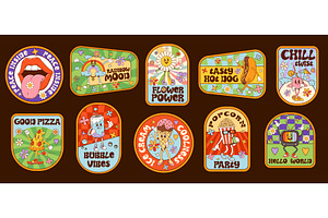 Hippie groovy character, a Decorative Illustration by Buch&Bee