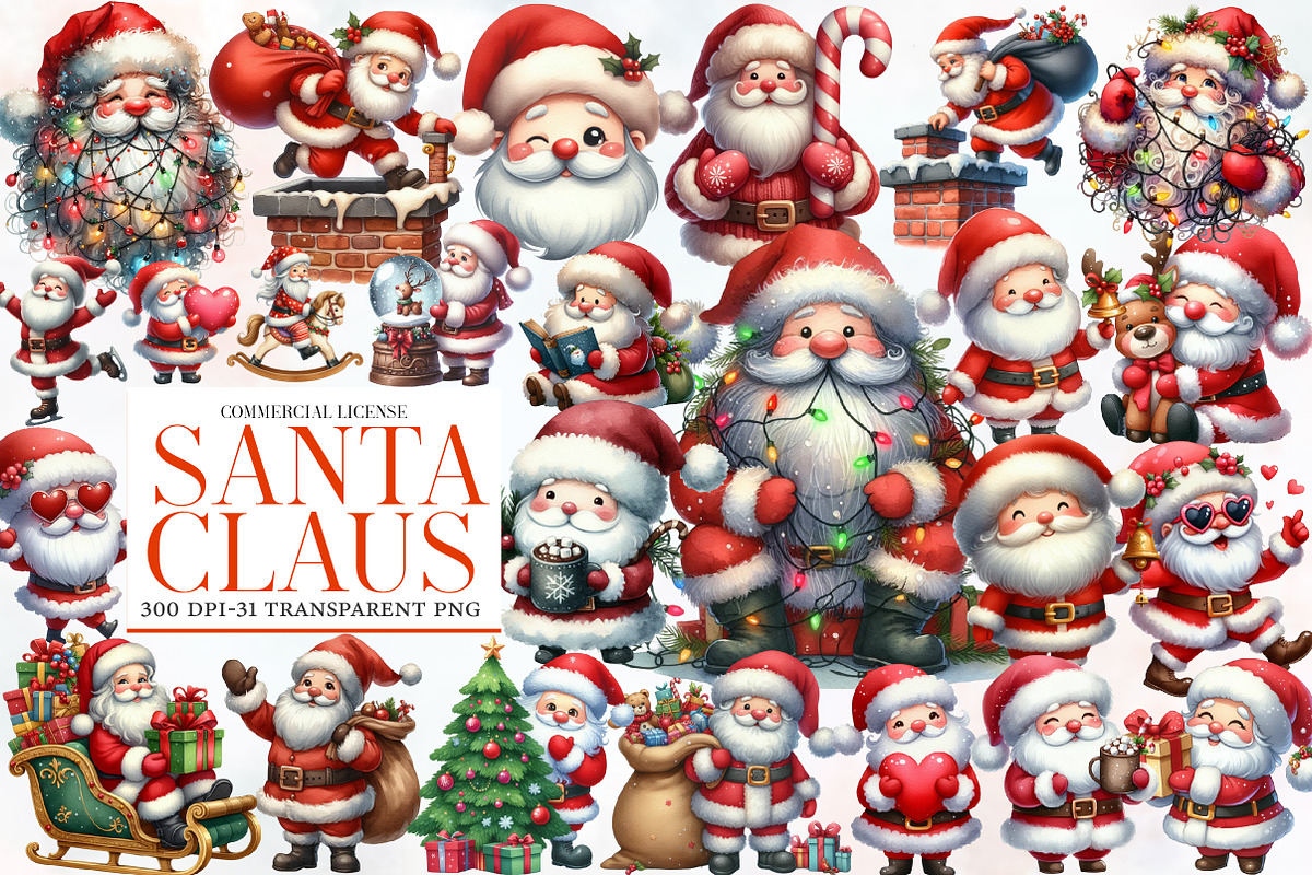 Santa Claus Clipart, an Illustration by Designworld (Photo 1 of 6)