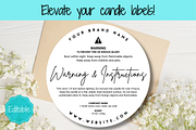 Candle Warning Label Template, a Templates & Theme by Templatables (Thumbnail 3 of 8)