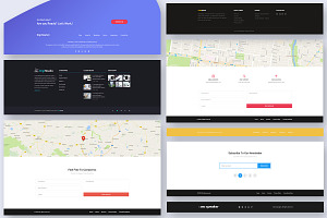 30 Footer Widgets For Web UI Kit