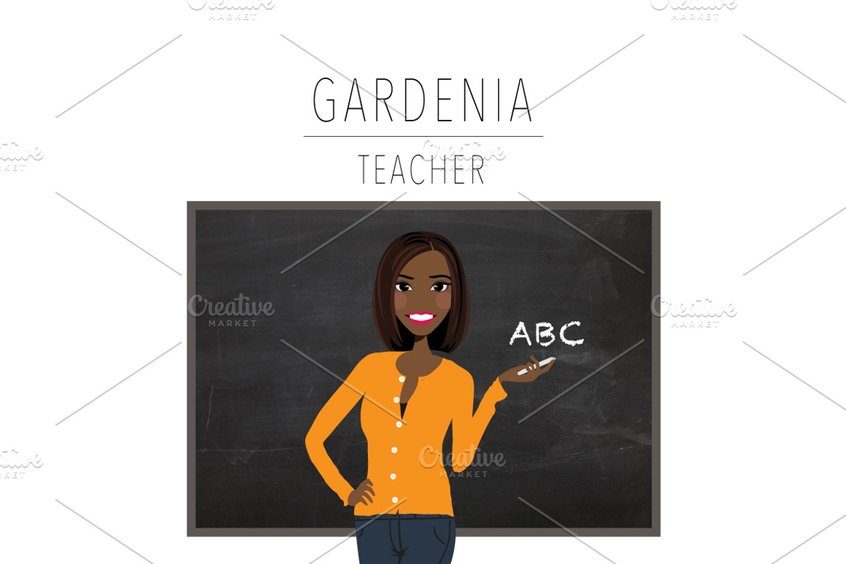 Teacher Portrait Creator | Clip Art, an Education Illustration by Lauren Lesley Studio (Photo 9 of 33)