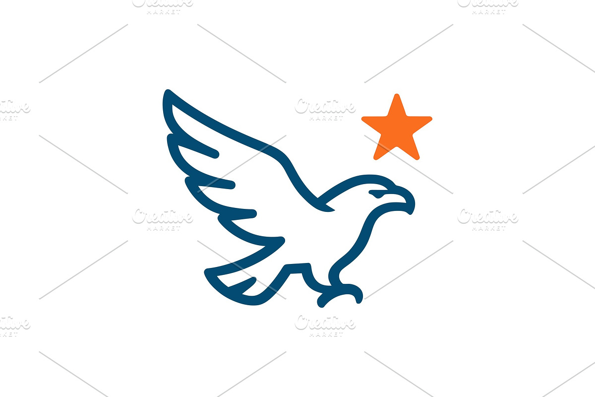 Patriotic Eagle Logo Symbol, a Branding & Logo Template by Vectorium Studio (Photo 1 of 2)