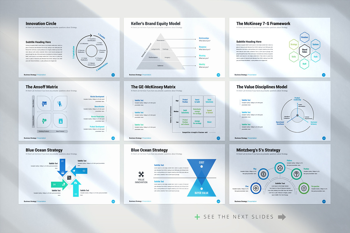 Business Strategy PowerPoint, a Presentation Template by White Graphic (Photo 7 of 9)
