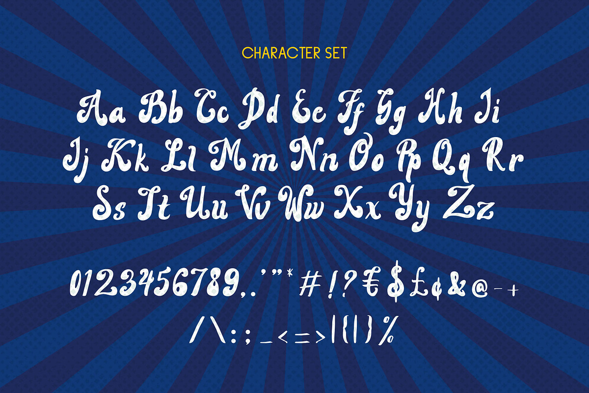 Lightning - A Bold Retro Font, a Script Font by Graphiqa Studio (Photo 9 of 11)