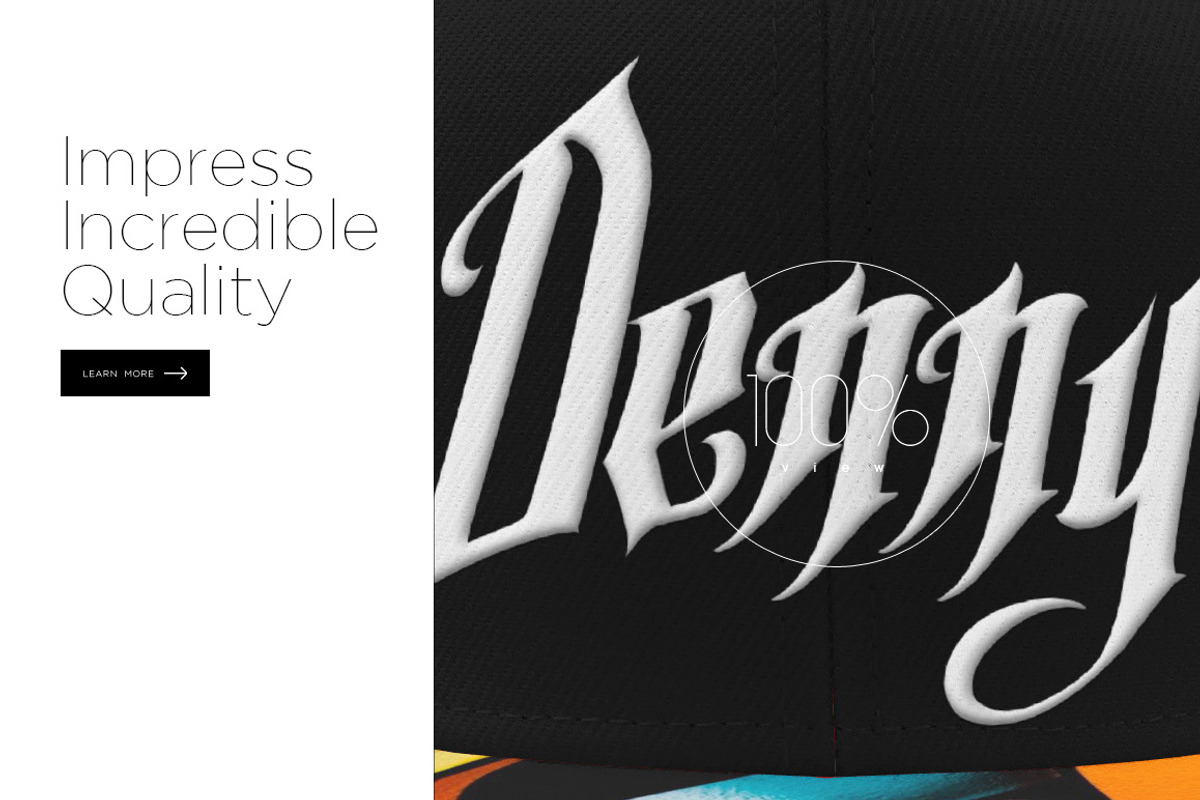 Snapback Cap Mockup, a Product Mockup by Denny's Mock-ups (Photo 12 of 12)