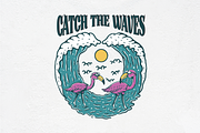 CATCH THE WAVES, an Animal Illustration by Ngaula Std. (Thumbnail 1 of 3)