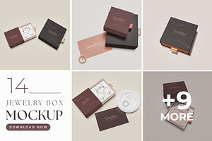 Jewelry box mockup, a Packaging Mockup by mockupocka