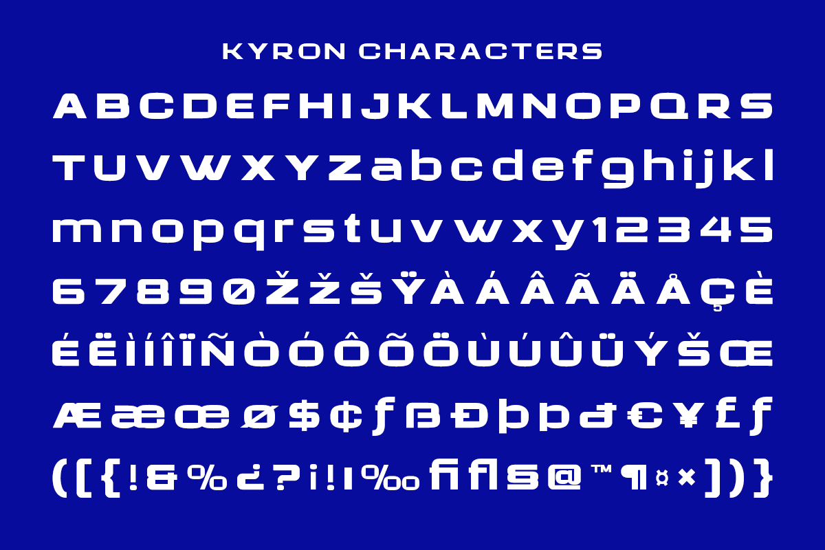 Kyron - Futuristic Modern Font, a Sans Serif Font by roomspace creative lab (Photo 10 of 10)