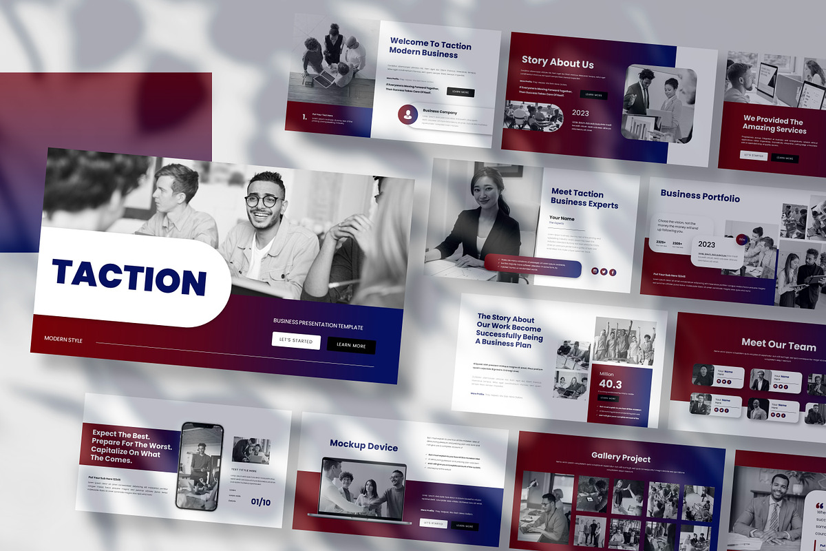 Taction-Business Keynote & GS, a Presentation Template by Raseuki (Photo 1 of 5)