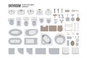 Floor Plan Kit, an Object Illustration by DesignerCandies (Thumbnail 5 of 11)