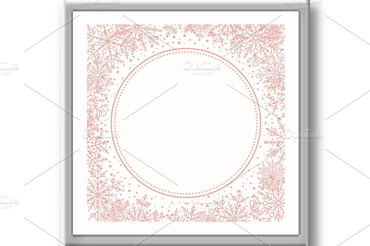 Winter Vector Frame With Arabesques, a Pattern Graphic by FineArtStudio (Photo 3 of 3)