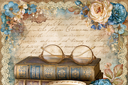 Vintage Coffee Books Junk Journal, a Background Graphic by Printable Treasure (Thumbnail 2 of 4)