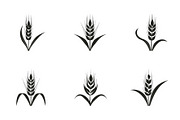 Agriculture Grain Silhouette Pack, an Illustration by Creativeshirt (Thumbnail 6 of 9)