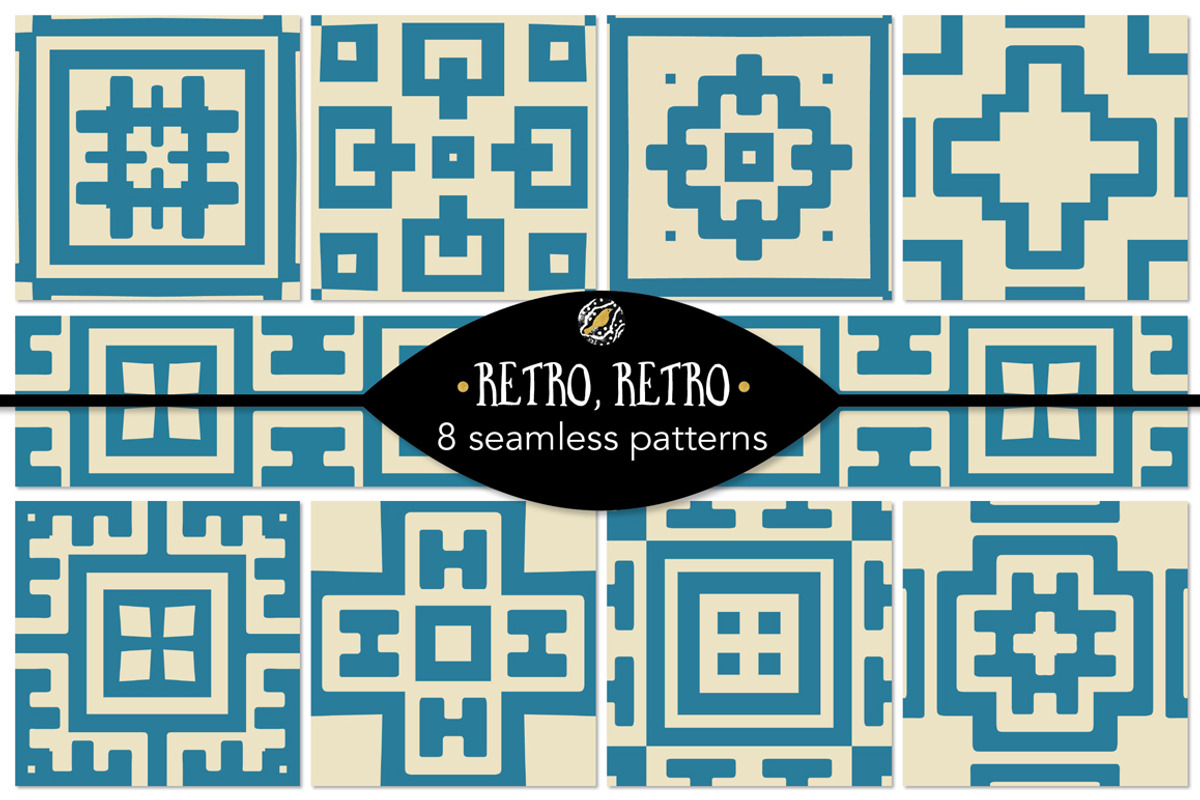 Set 120 - 8 Seamless Patterns, a Pattern Graphic by Little Bird (Photo 1 of 7)