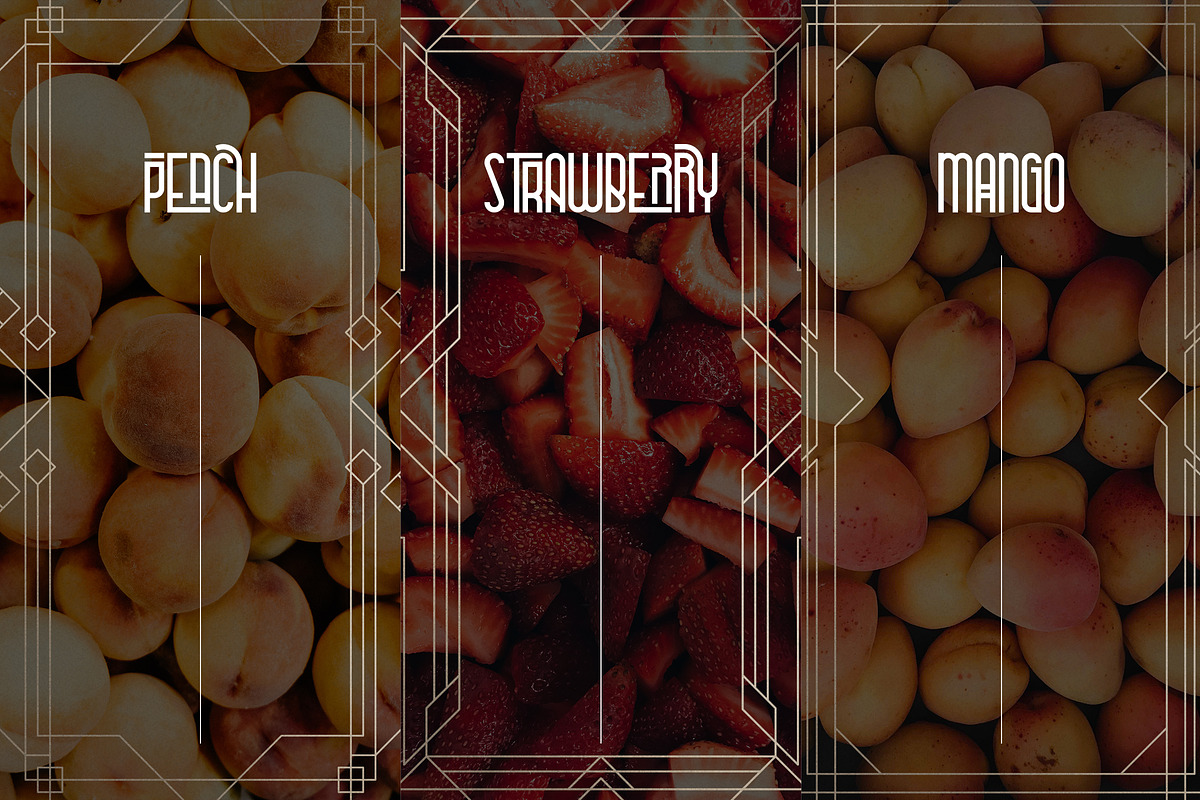 Metria Street - Art Deco Typeface preview 6