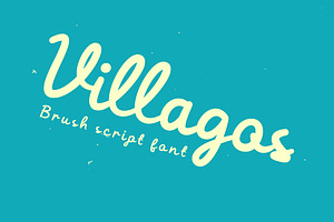 Villagos - Brush script font