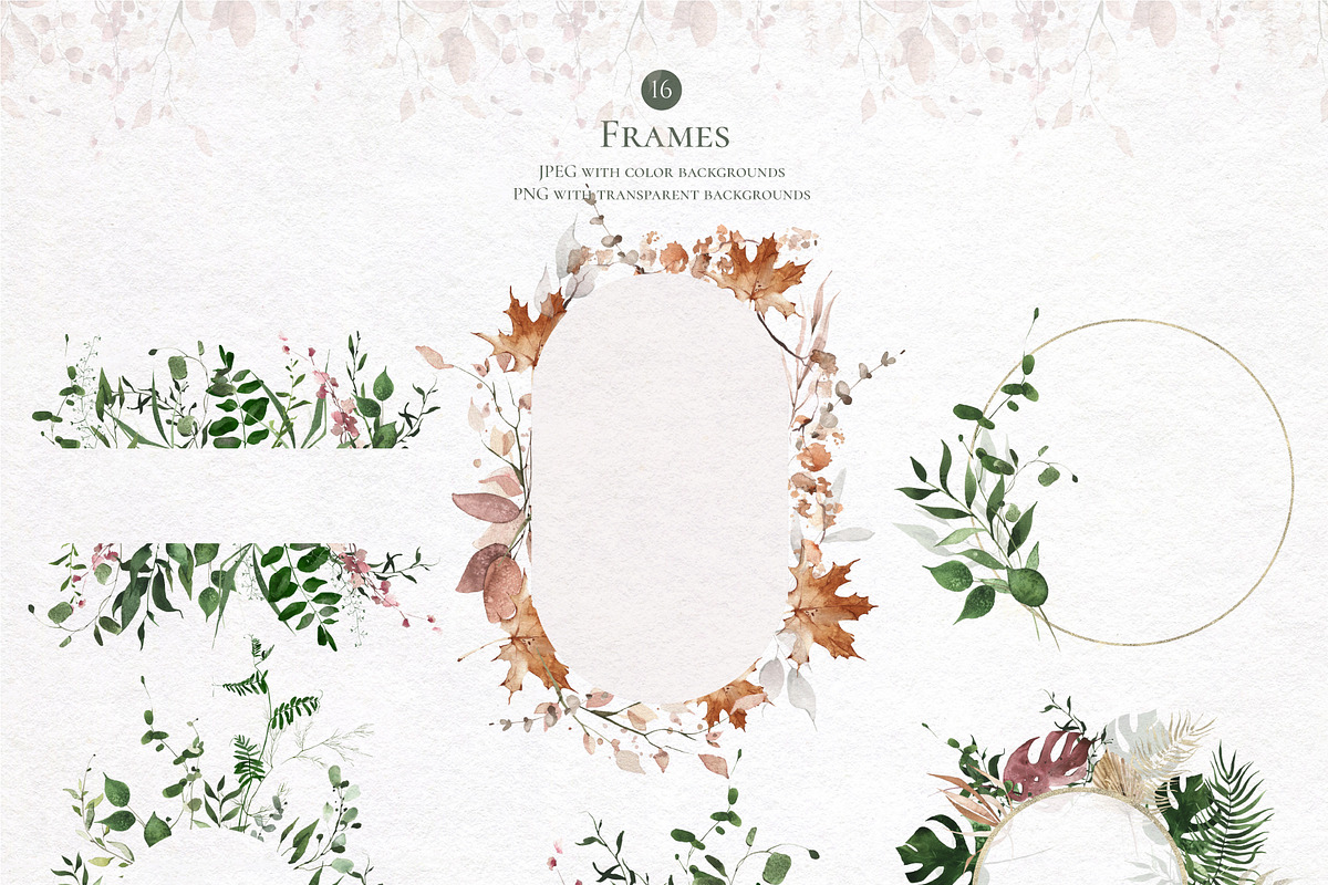 World Of Leaves. Greenery Watercolor, an Object Graphic by Khrys.art (Photo 8 of 15)
