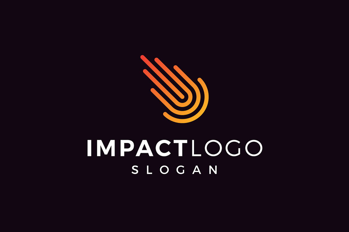 Meteor Logo - Vector Comet Logo, a Branding & Logo Template by brandphant