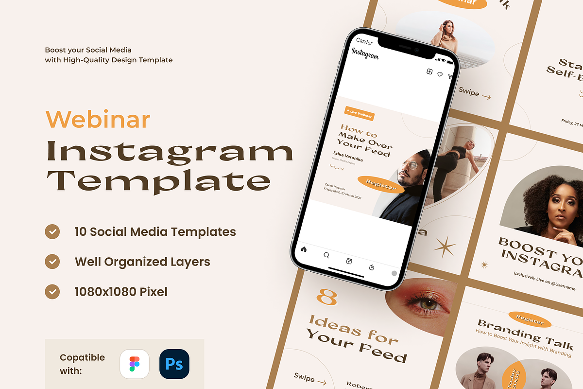 Webinar - Gotemp Instagram Template, a Social Media Template by GoTemp (Photo 1 of 3)