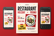 Restaurant Holiday Promo Flyer Set, a Flyer Template by Annora Studio (Thumbnail 3 of 6)
