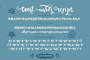 Coral waves. Font and clip arts., a Script Font by Red Ink (Thumbnail 8 of 14)