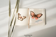 Abstract Butterfly Flowers Clipart, an Animal Illustration by MajorArtTm (Thumbnail 3 of 3)