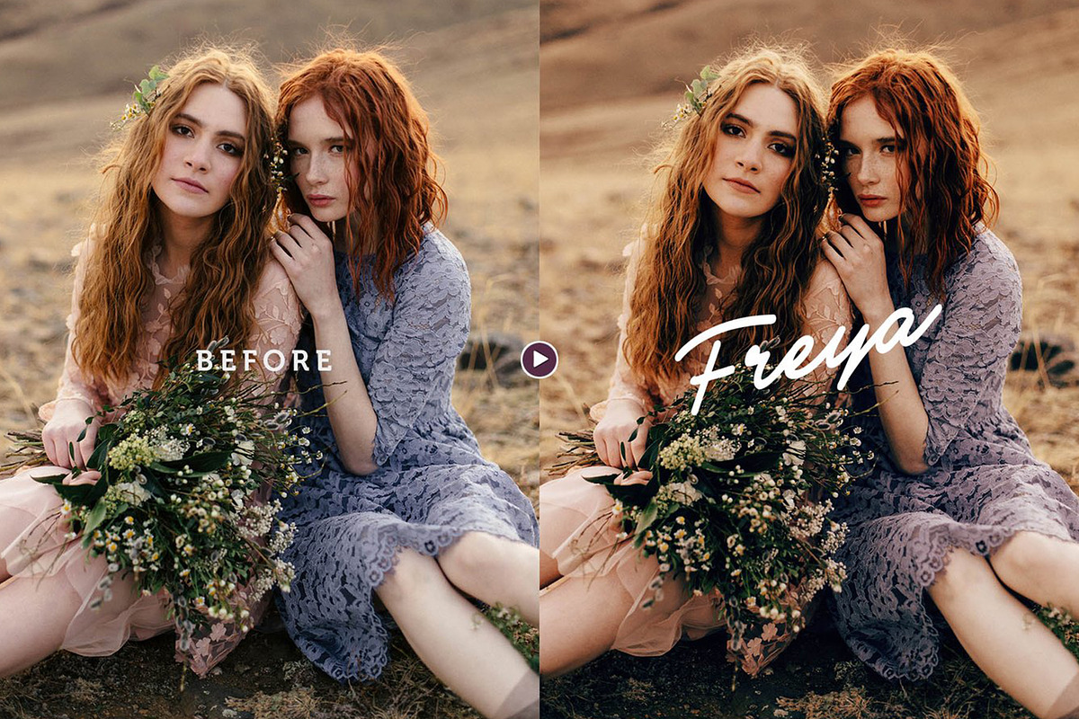 Freya Portrait Action for Photoshop, an Action Add-On by skybluecreative (Photo 2 of 9)