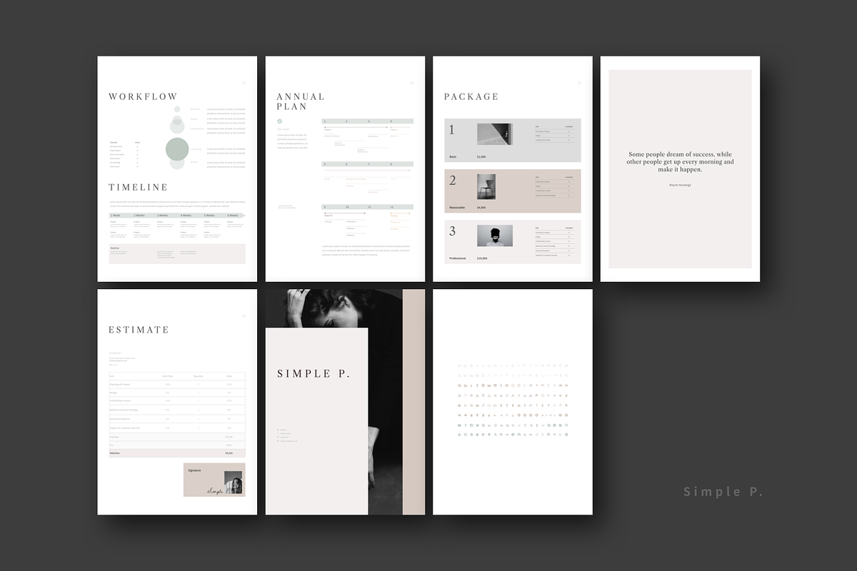 Strategy Vertical Template, a Presentation Template by Simple P. (Photo 6 of 10)