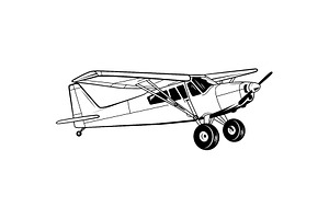 STOL bush aircraft in flight