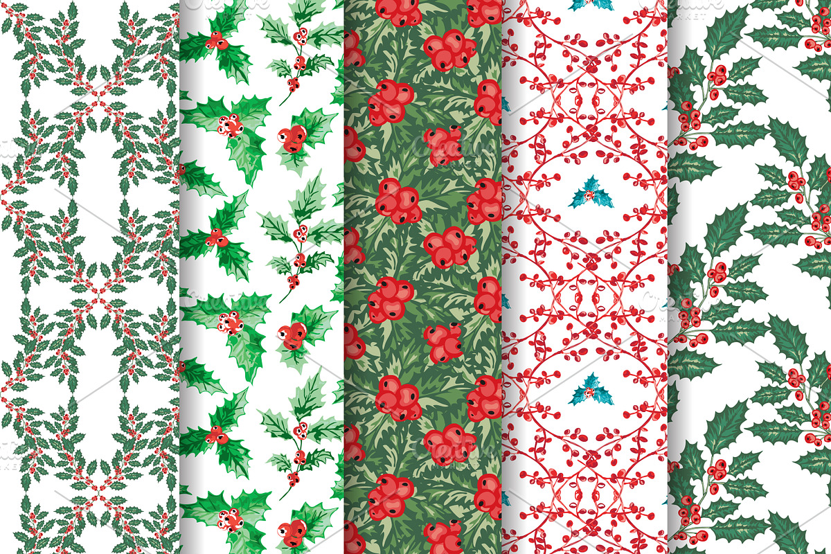 12 Winter Seamless Patterns Set, a Pattern Graphic by Sunset&Sea Design (Photo 2 of 4)