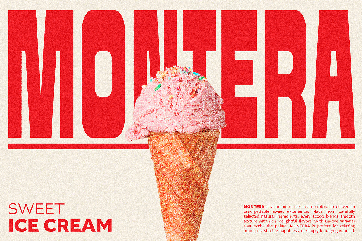 Montera - Retro Bold Sans & Script, a Font by Hasbi Creative (Photo 2 of 13)