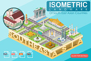 Isometric Landmark of Southeast Asia, an Object Illustration by Hellas Fellas Studio (Thumbnail 1 of 5)