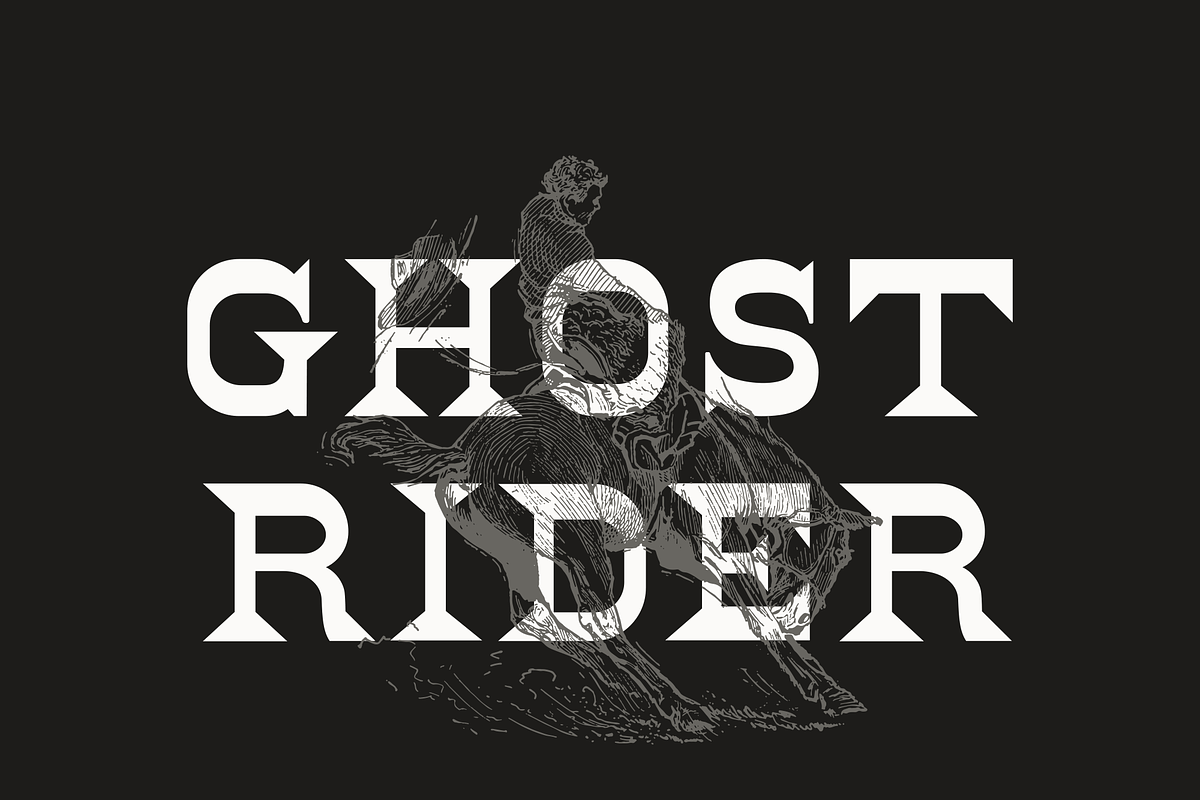 Ghost Rider, a Font by Pale Horse (Photo 2 of 6)