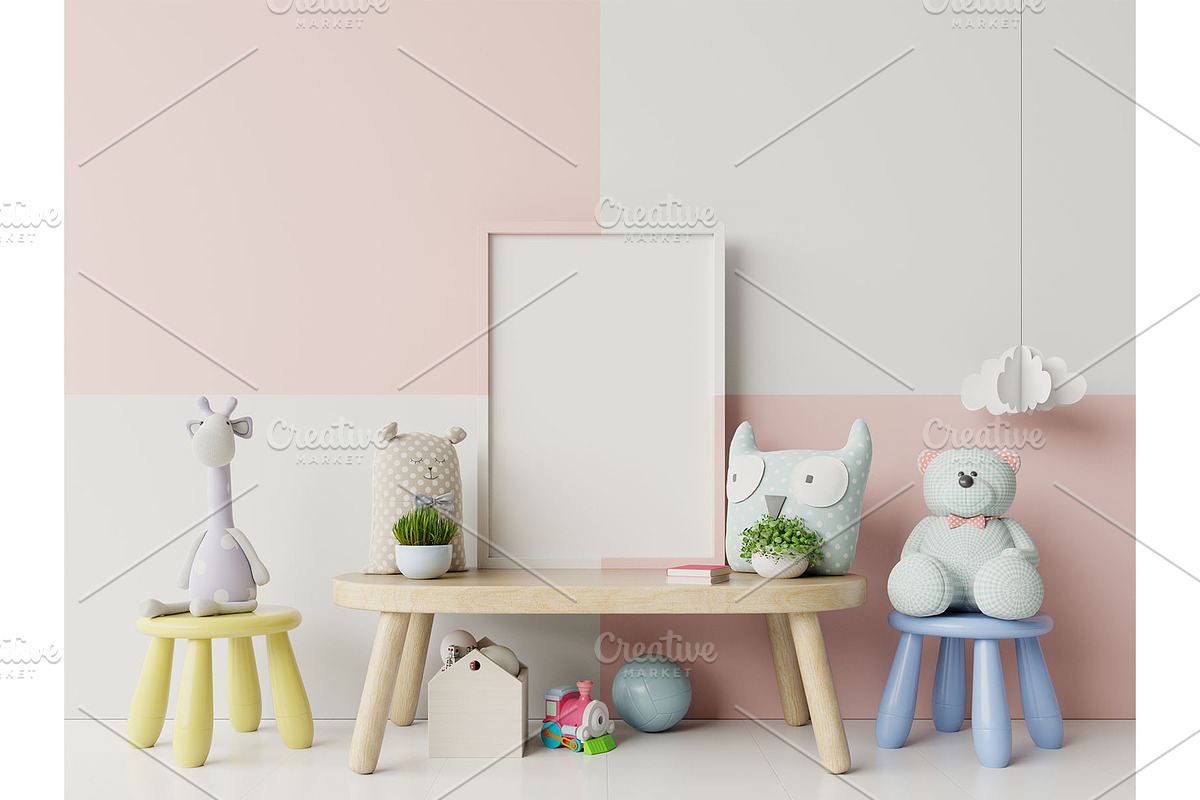 Kids frame mockup 011, a Household Mockup by vanitjan (Photo 2 of 2)