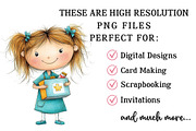 Whimsical Christmas Nurse Clipart, an Illustration by OK Design (Thumbnail 4 of 6)