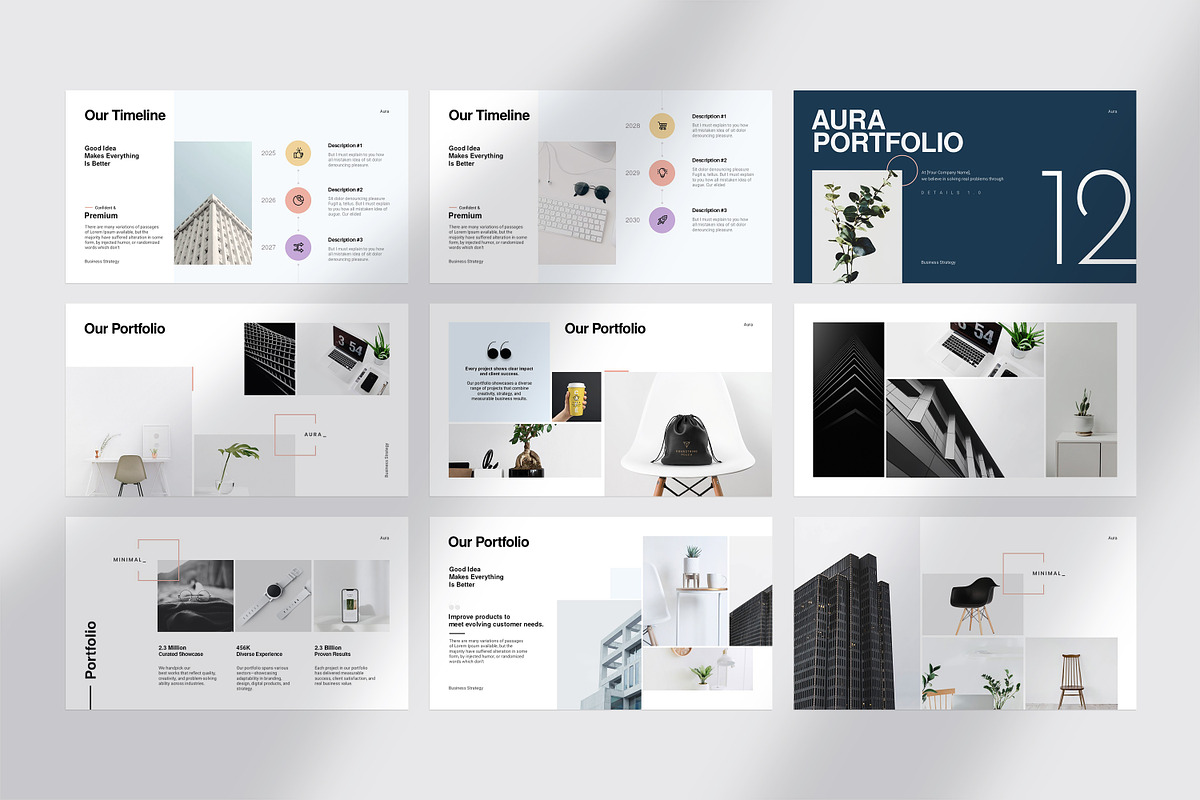 AURA Business Strategy Presentation, a Presentation Template by GoldenPixelStudio (Photo 22 of 30)