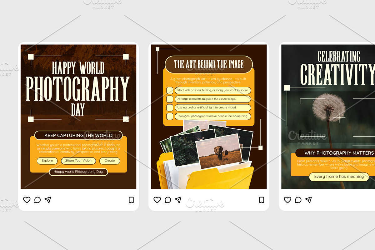 Photography Day - Instagram Post, a Social Media Template by Izdihaar_Studio (Photo 2 of 4)