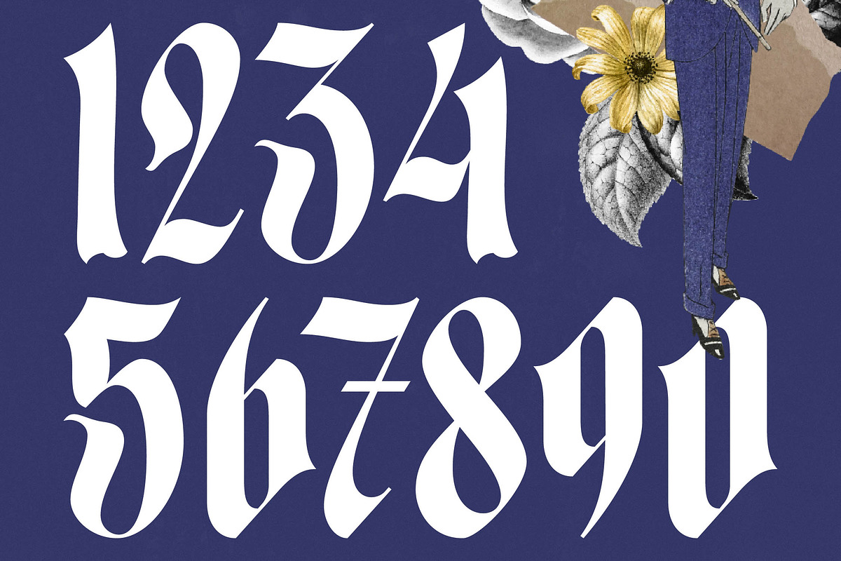 Mooltens Modern Blackletter Font, a Blackletter Font by timelesstype.co (Photo 6 of 20)