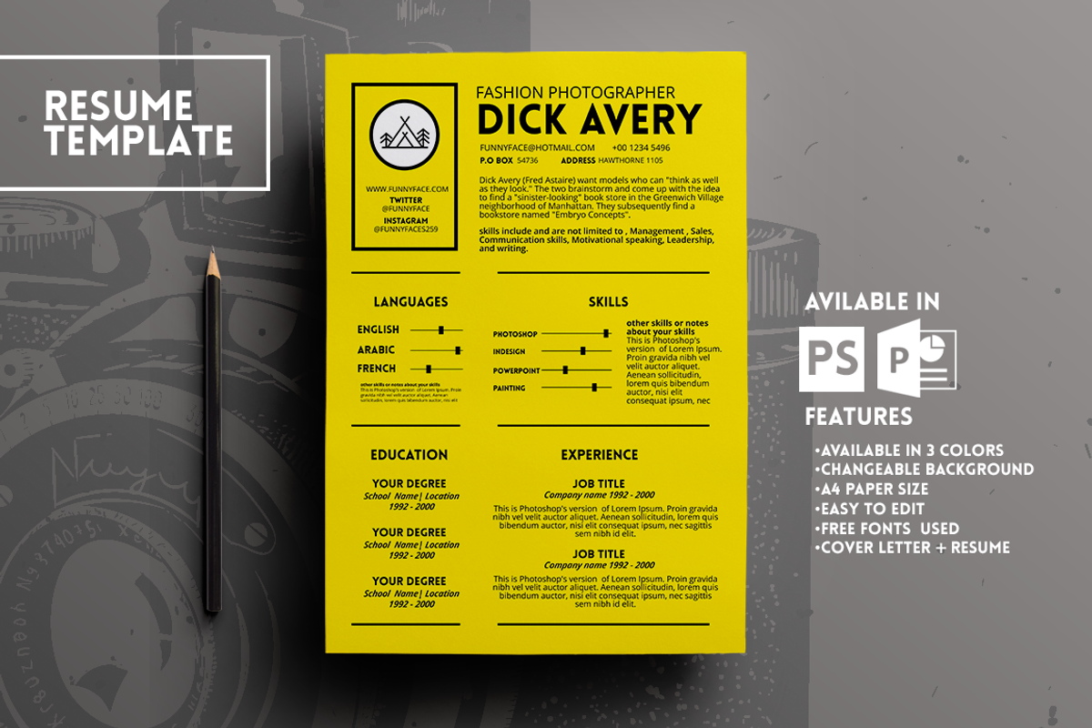 Avery Resume Template, a Resume Template by Fay Zodiac (Photo 1 of 4)