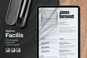 01 Resume CV Template ATS Friendly