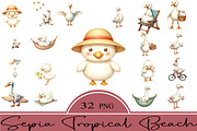 Silly Summer Goose Clipart, an Illustration by CrexoraLab (Thumbnail 5 of 5)