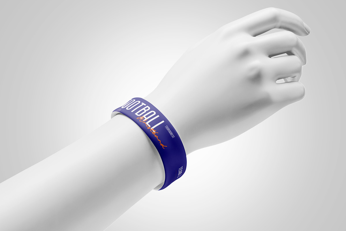 Football Match Wristband Template, a Stationery Template by DesignCrest (Photo 7 of 8)