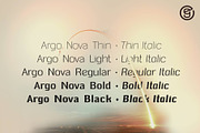 Argo Nova - Sans Serif Font, a Sans Serif Font by Eliezer Grawe (Thumbnail 2 of 10)