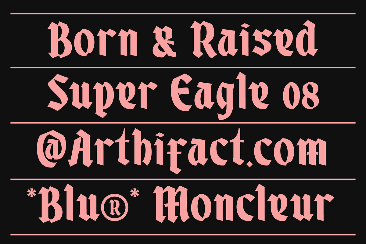 The Bullova Blackletter Fonts, a Blackletter Font by Angin Studio (Photo 8 of 18)