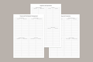 Event Planner Pages Set V-11