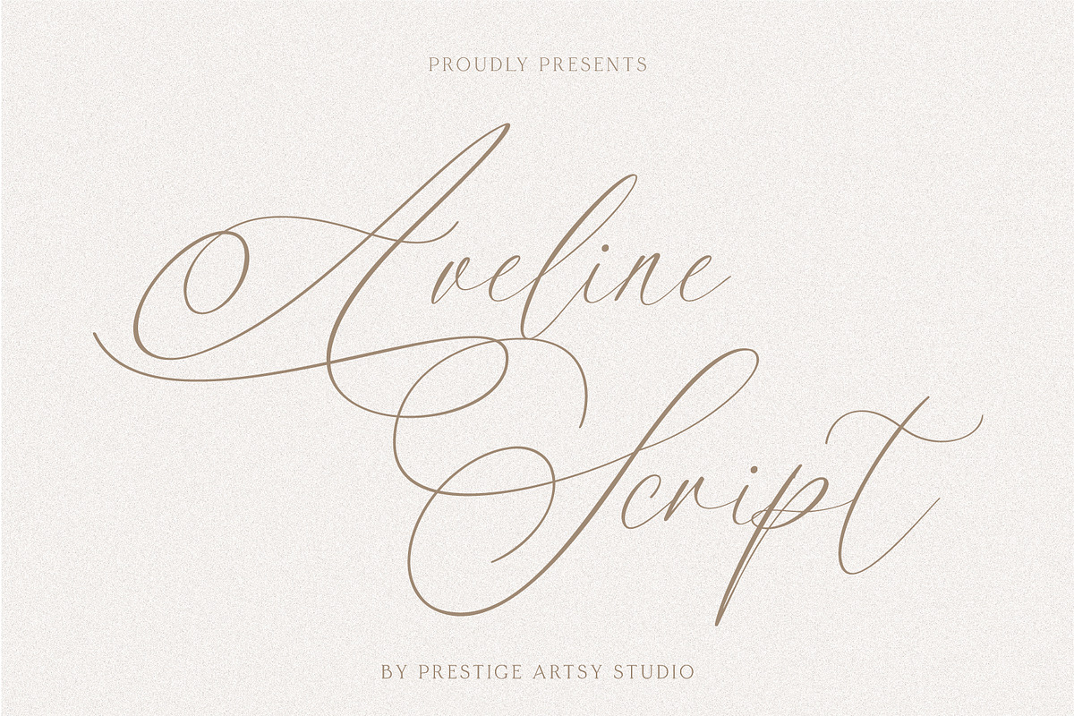 Aveline Script, a Script Font by Prestige Artsy Studio (Photo 1 of 11)