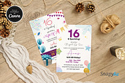 Editable 16 Birthday Invitation, an Invitation Template by Snapybiz (Thumbnail 9 of 9)